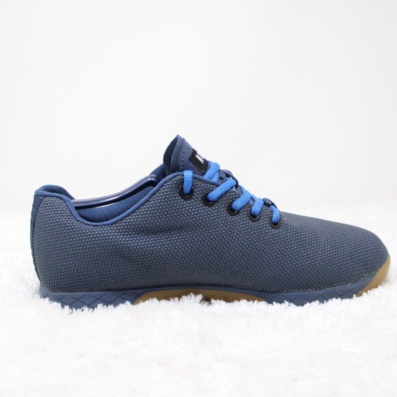 NoBull Shoes Mens 8 Womens 9.5 Blue Superfabric Mesh Lace Up Workout Trainers